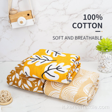 Muslino neonato Baby Swaddle 100% Cotone Blanket for Baby